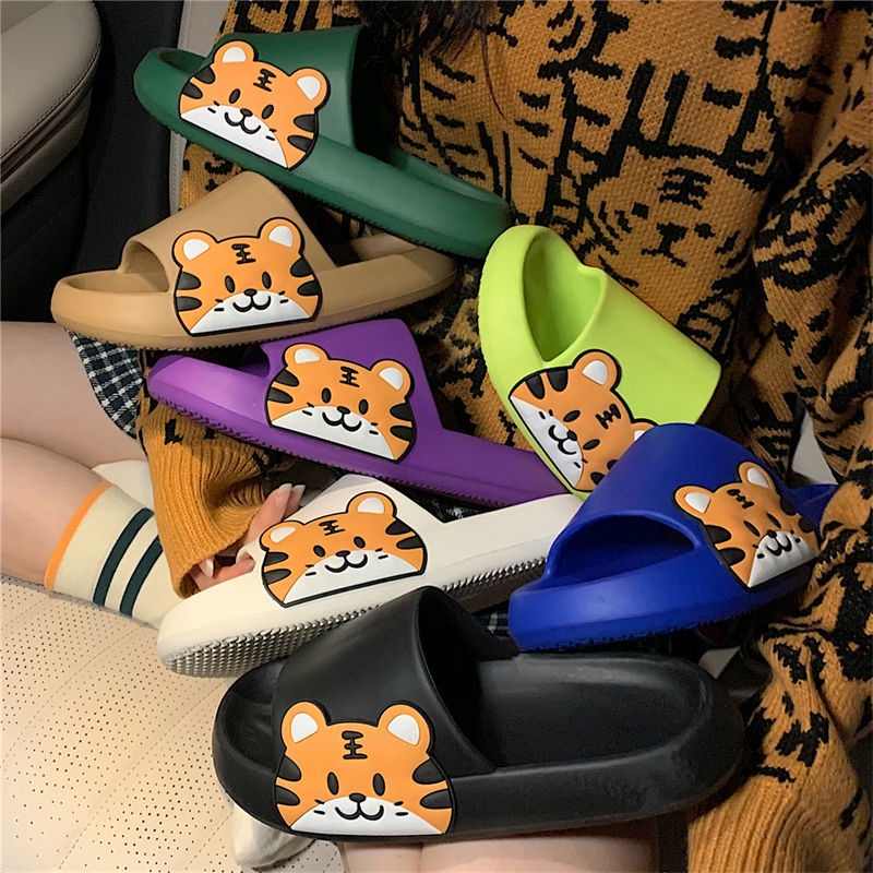 Dép Đi Trong Nhà Họa Tiết Chú Hổ Dễ Thương Cho Nam Và Nữ