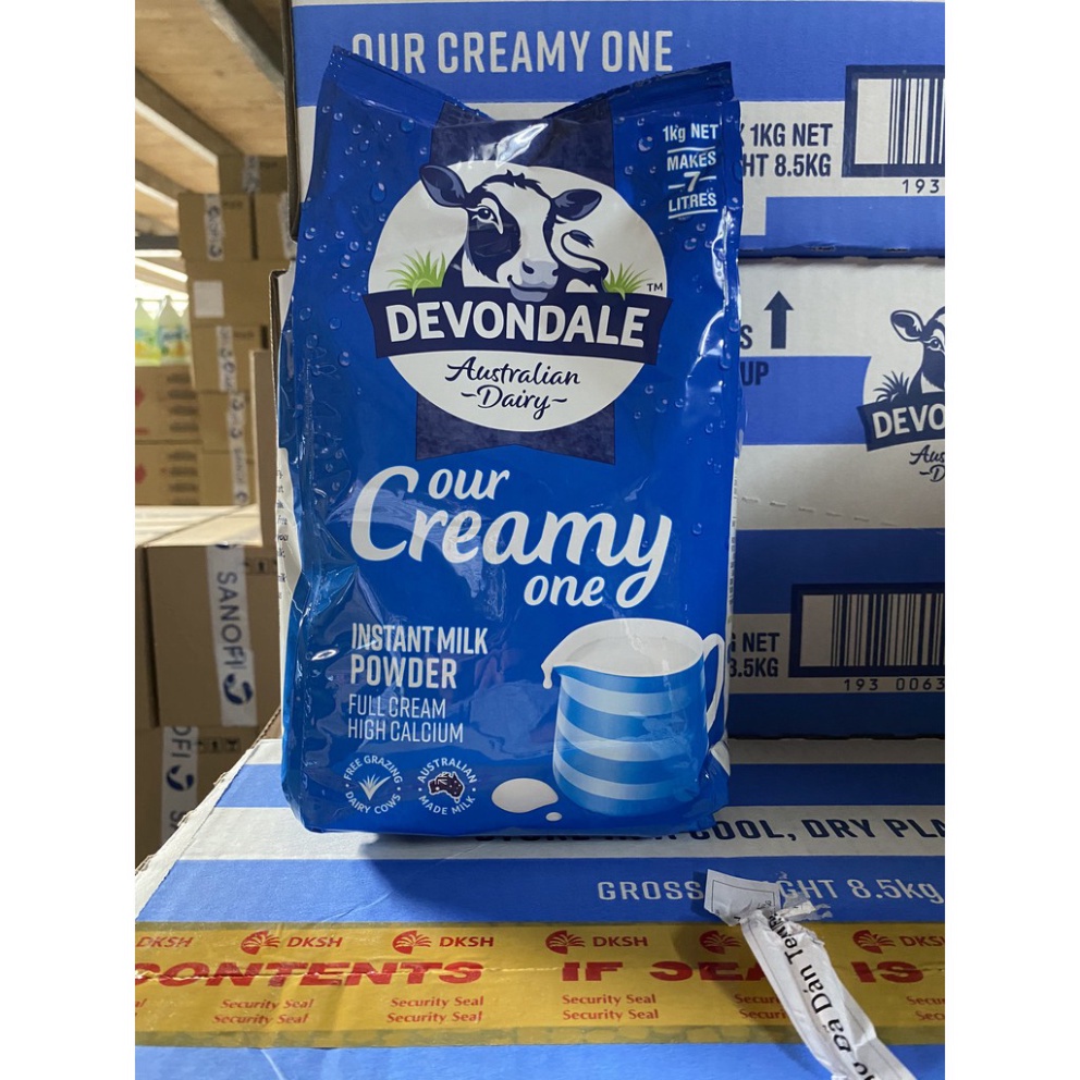 Sữa Bột Nguyên Kem DEVONDALE 1kg - nhập vào Úc