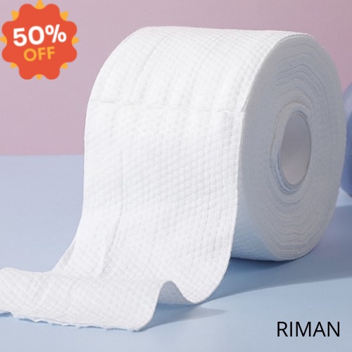 Khăn lau mặt dùng 1 lần - lau khô/lau ướt - Khăn giấy đa năng dạng cuộn RIMAN RKLMC