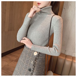 Áo len cổ lọ nữ freesize