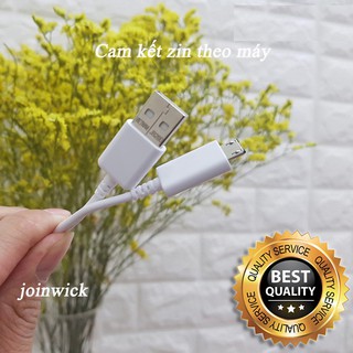 Cáp Samsung micro USB dài 1,2m zin theo máy - Phiên bản 2019 trắng nhám.