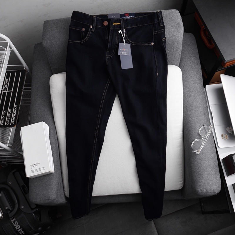 [XẢ LẺ SIZE] Quần Jean Nam cao cấp ống suông màu đen - chất bò co giãn đẹp | BigBuy360 - bigbuy360.vn