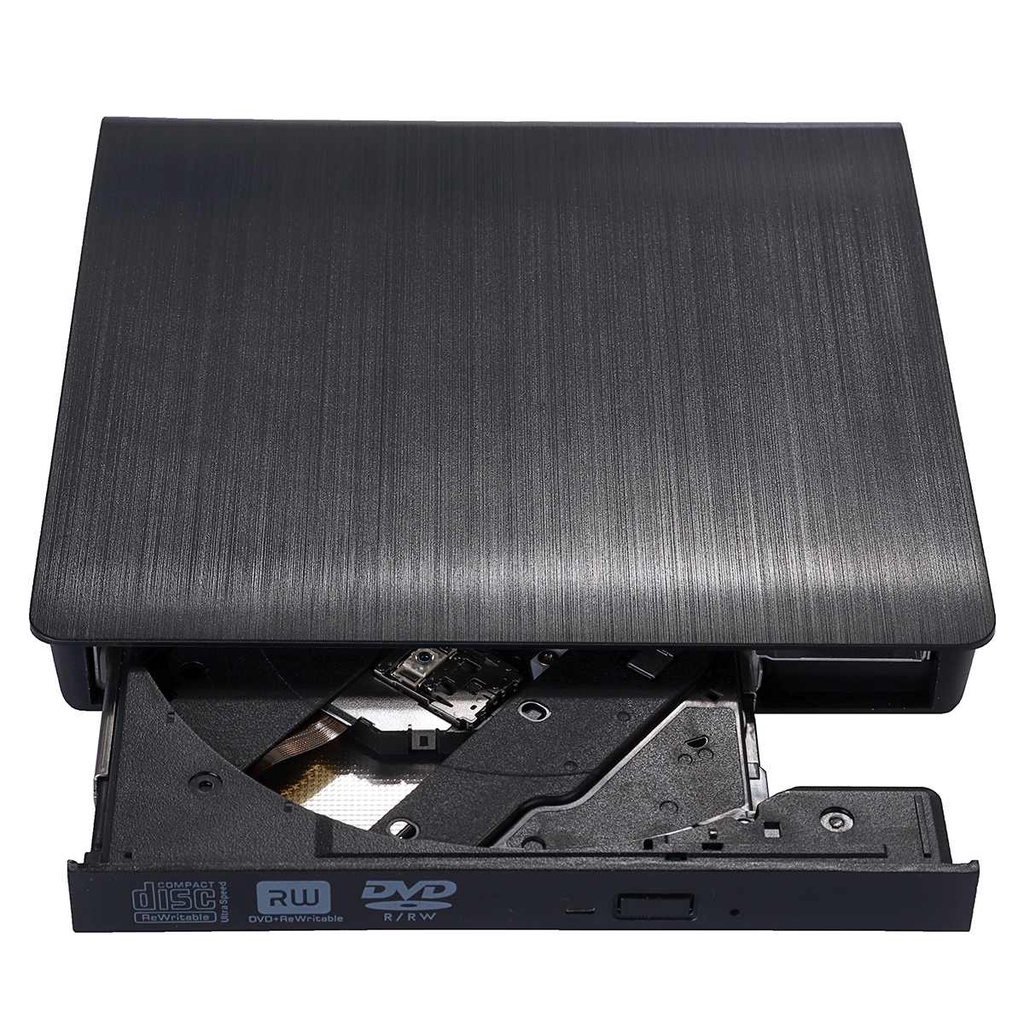 Đầu đọc đĩa CD-RW DVD gắn ngoài có cổng USB3.0 Ổ ghi DVD mỏng bên ngoài dành thiết kế dùng rời kết nối cho máy tính/laptop