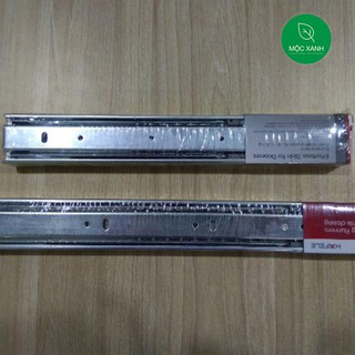 Ray bi 3 tầng Hafele giảm chấn dài 45cm