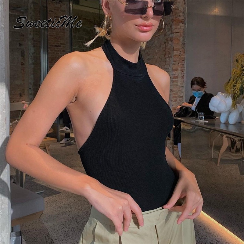 Jumpsuit Không Tay Hở Lưng SweeticMe 2022 Hàng Mới