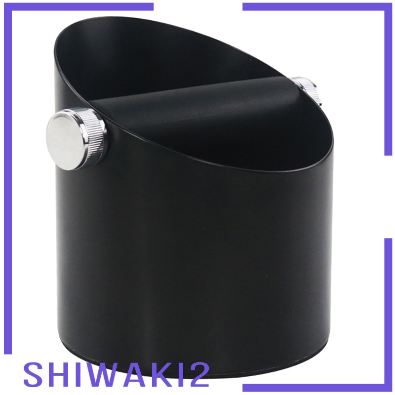 [SHIWAKI2] Black Espresso Coffee Knock Box Waste Bin Bucket for Home Office Barista