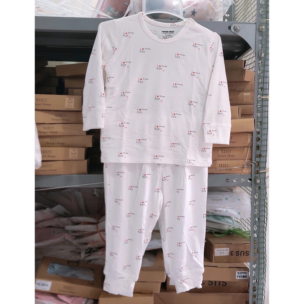 Bộ dài tay cài vai Nature Wear