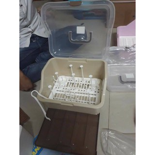Khay úp bình sữa có nắp đậy