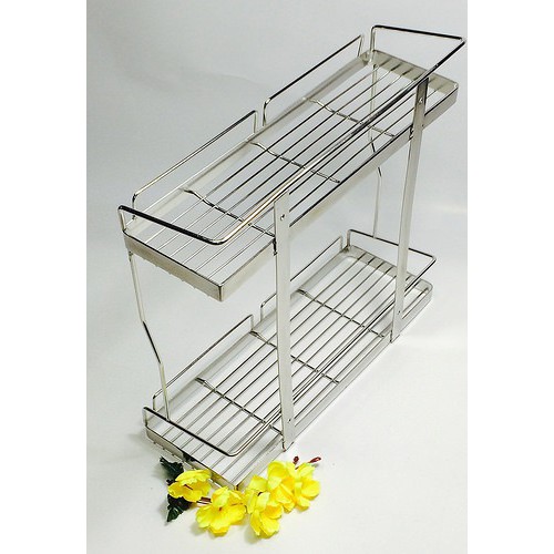 kệ gia vị 2 tầng bắt vít cao cấp inox304, kệ so le cao cấp,đa năng