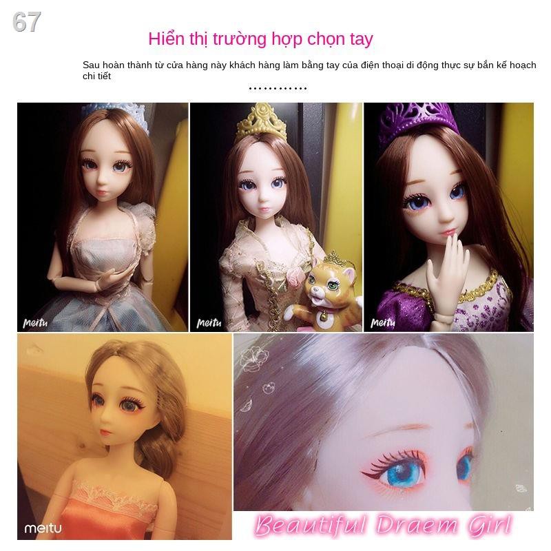 30 cm BJD Barbie búp bê Xinyi khỏa thân trẻ em 3D mắt thật đồ chơi cô gái bộ công chúaH