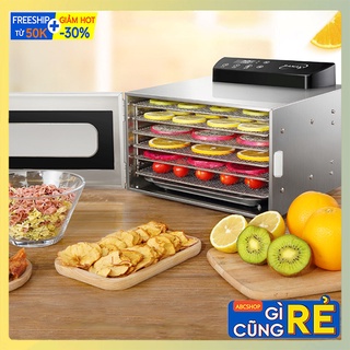 Máy sấy thực phẩm hoa quả trái cây mini 6 khay sấy dẻo