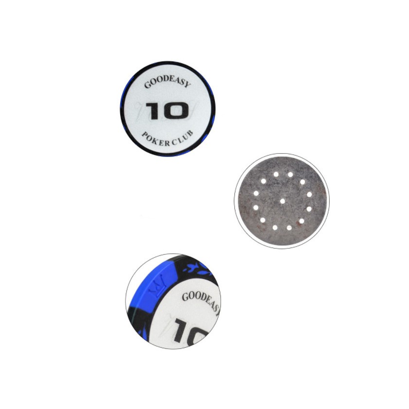 Combo 10 Chip Poker Phỉnh Poker Hình Bông Lúa Có Số Cao Cấp