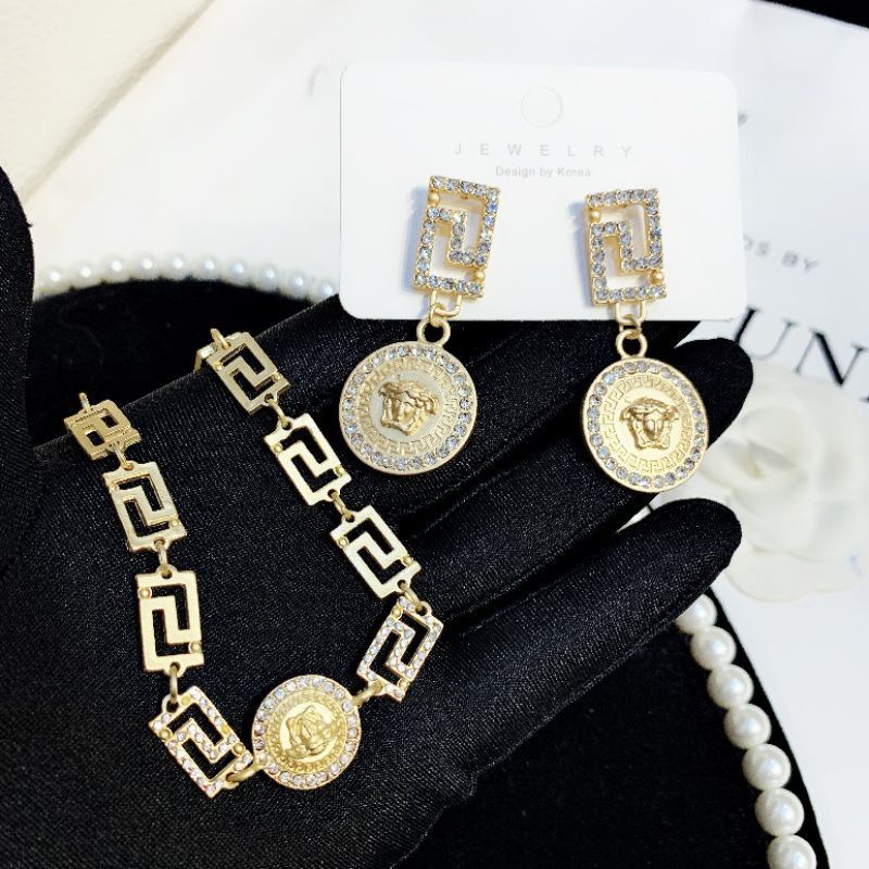BỘ VÒNG CỔ & BÔNG TAI VERSACE CỰC ĐẸP