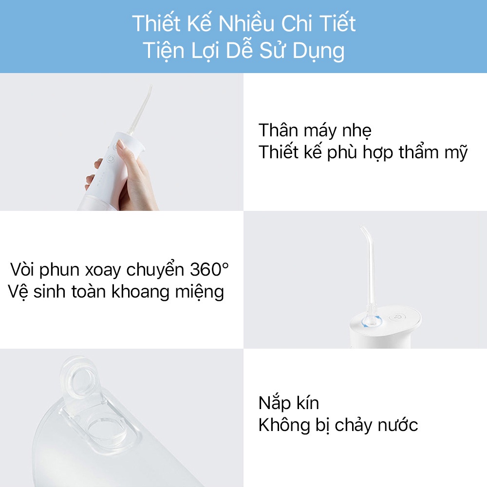 Máy Tăm nước Xiaomi Mijia Tăm nước Xiaomi Flosser MIJIA MEO701 Electric chính hãng