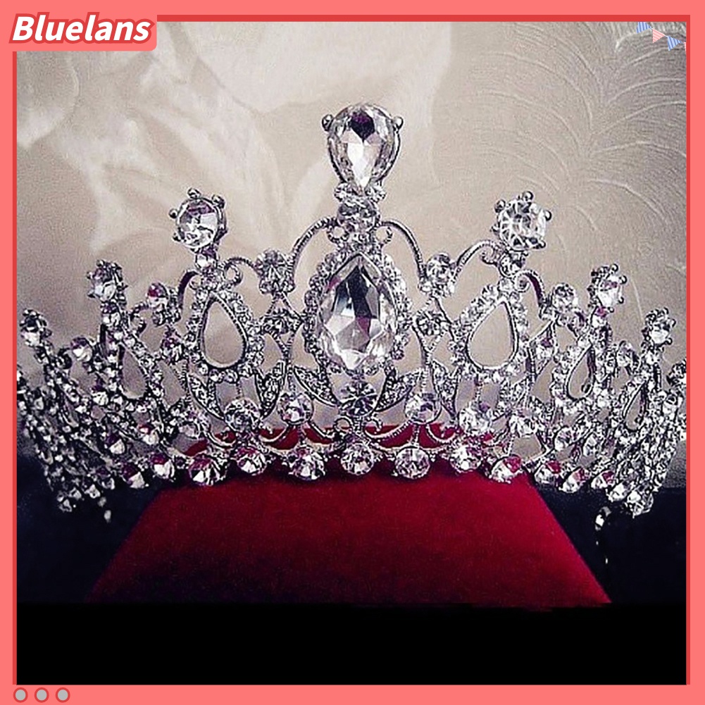 Vương Miện Cài Tóc Đính Đá Lấp Lánh Cho Cô Dâu