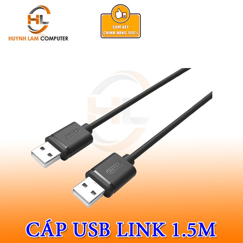 Cáp hai đầu USB 1.5m Unitek Y-C442GBK - Hàng chính hãng