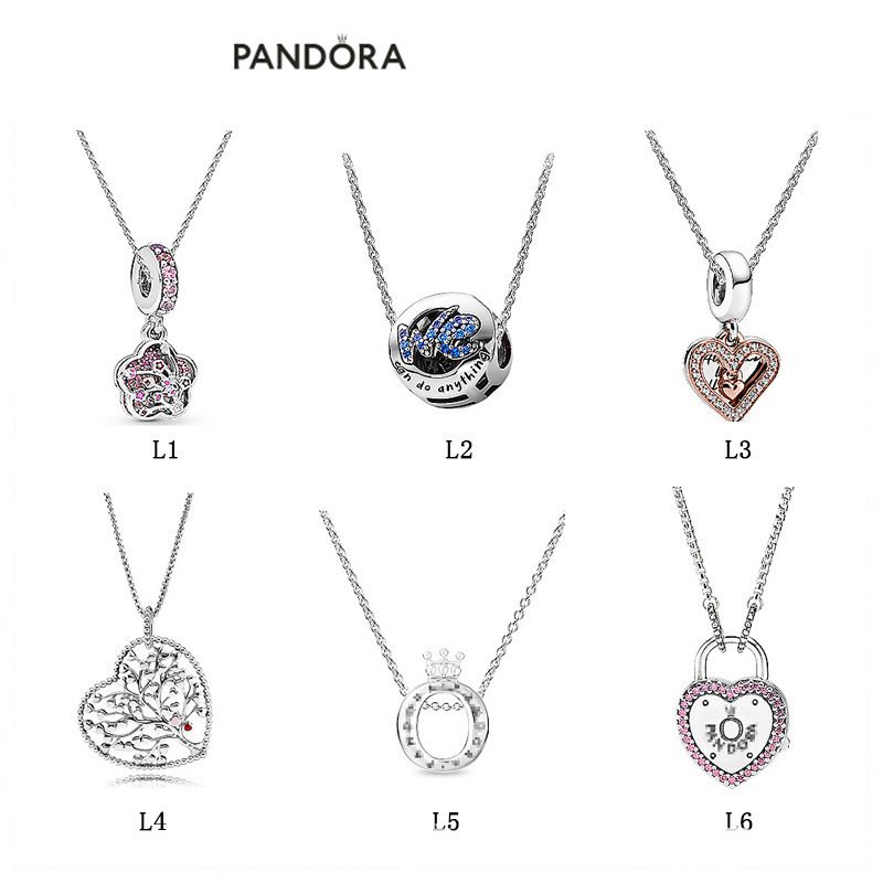 Bộ Vòng cổ bạc Pandora Bộ Vòng cổ thời trang đa năng Dây chuyền nữ xương đòn Bộ vòng cổ bạn gái đẹp lãng mạn