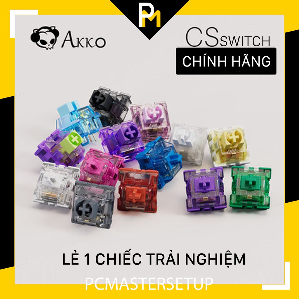 Akko CS switch / jelly switch dùng cho bàn phím cơ custom chính hãng - Lẻ 1 cái