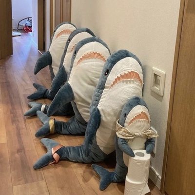 ❤Thú Nhồi Bông Hình Cá Mập/Gấu Nâu/Cá Mập Dễ Thương 40Cm~100cm