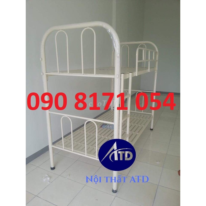 Giường tầng sắt giá rẻ tại xưởng- giường ngủ 2 tầng đủ kích thước trẻ em người lớn tpchm-bình dương