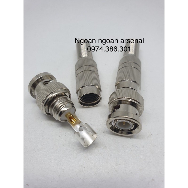 Jack rắc BNC, Jack camera SDI hàn, bắt vít kim mạ vàng mạ bạc cao cấp