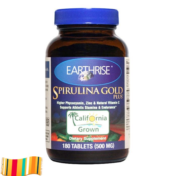 Tảo mặt trời Spirulina Gold Plus Mỹ hộp 180 viên