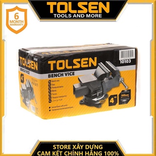Ê tô bàn nguội 4 inch/100mm tolsen 10103- hàng chính hãng