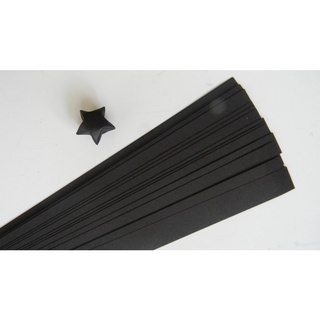 [100 TỜ] GIẤY XẾP NGÔI SAO THỦ CÔNG MÀU ĐEN TRƠN