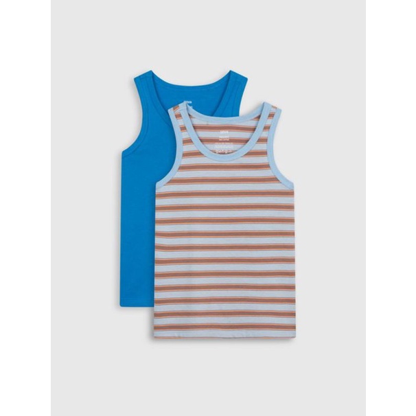 Set 2 áo ba lỗ cotton bé trai Canifa