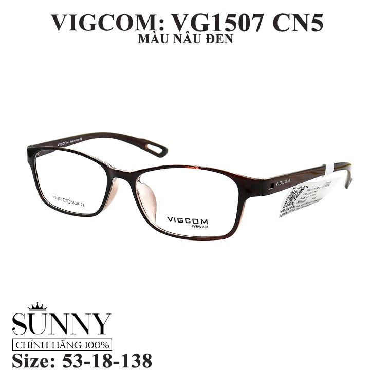 VG1507 nhiều màu - gọng kính Vigcom chính hãng, thiết kế dễ đeo bảo vệ mắt