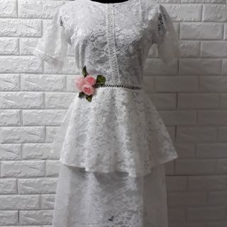 Đầm ren kết hoa