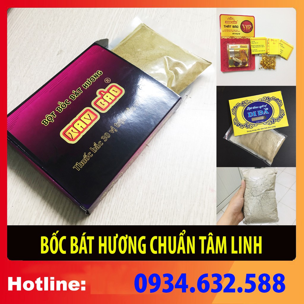 [ BỘT BỐC BÁT HƯƠNG ] 30 vị Bắc - 𝑻𝑨𝑴 𝑩𝑨̉𝑶, trộn với Tro nếp dùng để bốc bát nhang trong thờ cúng tâm linh