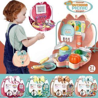 Đồ chơi vali mini hướng nghiệp nấu ăn , bác sĩ , trang điểm cho bé