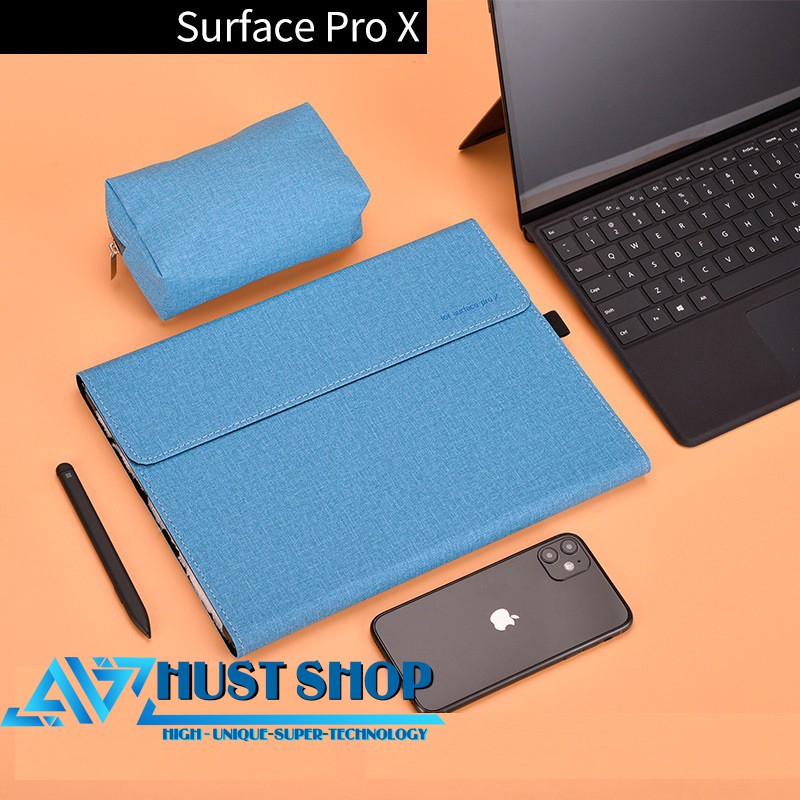 Bao da hãng Veker cho Surface Pro X Có Túi Sạc | BigBuy360 - bigbuy360.vn