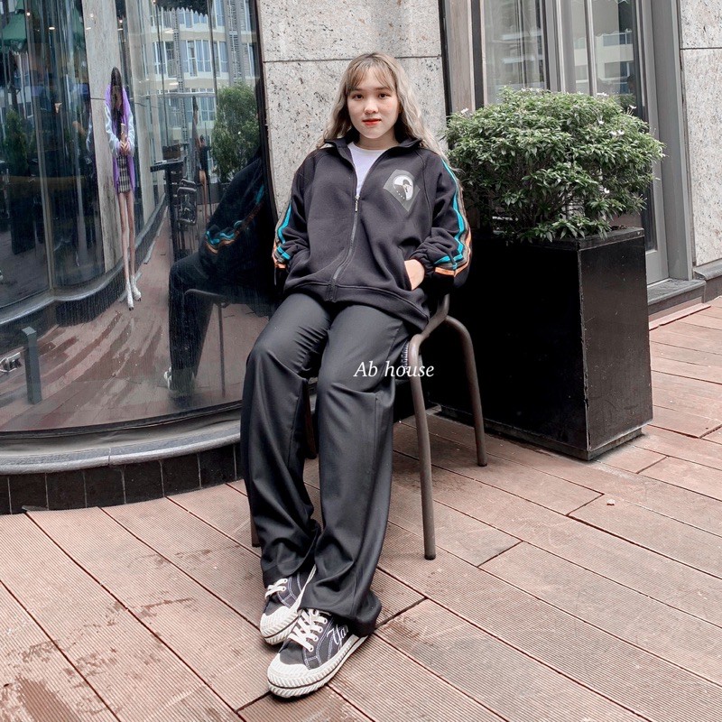 Áo Khoác Nỉ Phối Tay Phối Sọc ANN Unisex (Ảnh Thật) | BigBuy360 - bigbuy360.vn