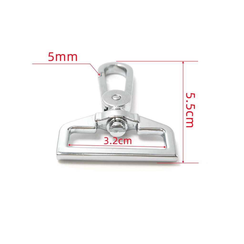 Móc Khóa Túi Xách Bằng Kim Loại Chất Lượng Cao 2.5cm 3.2cm 3.8cm