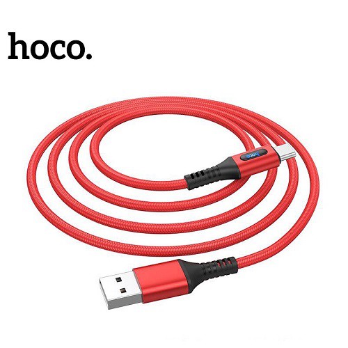 Cáp Sạc Nhanh Hoco U79 Type-C tích hợp đèn báo trên chuôi sạc và hỗ trợ truyền dữ liệu ,tự ngắt khi pin đầy