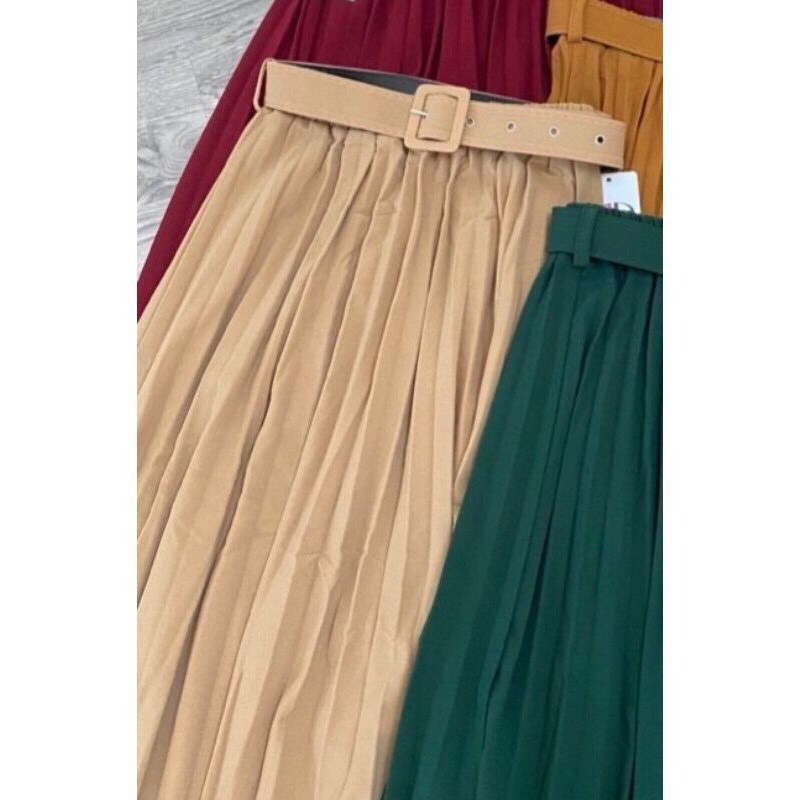 Chân váy xếp ly kèm đai hàng đẹp CV310💘 | BigBuy360 - bigbuy360.vn