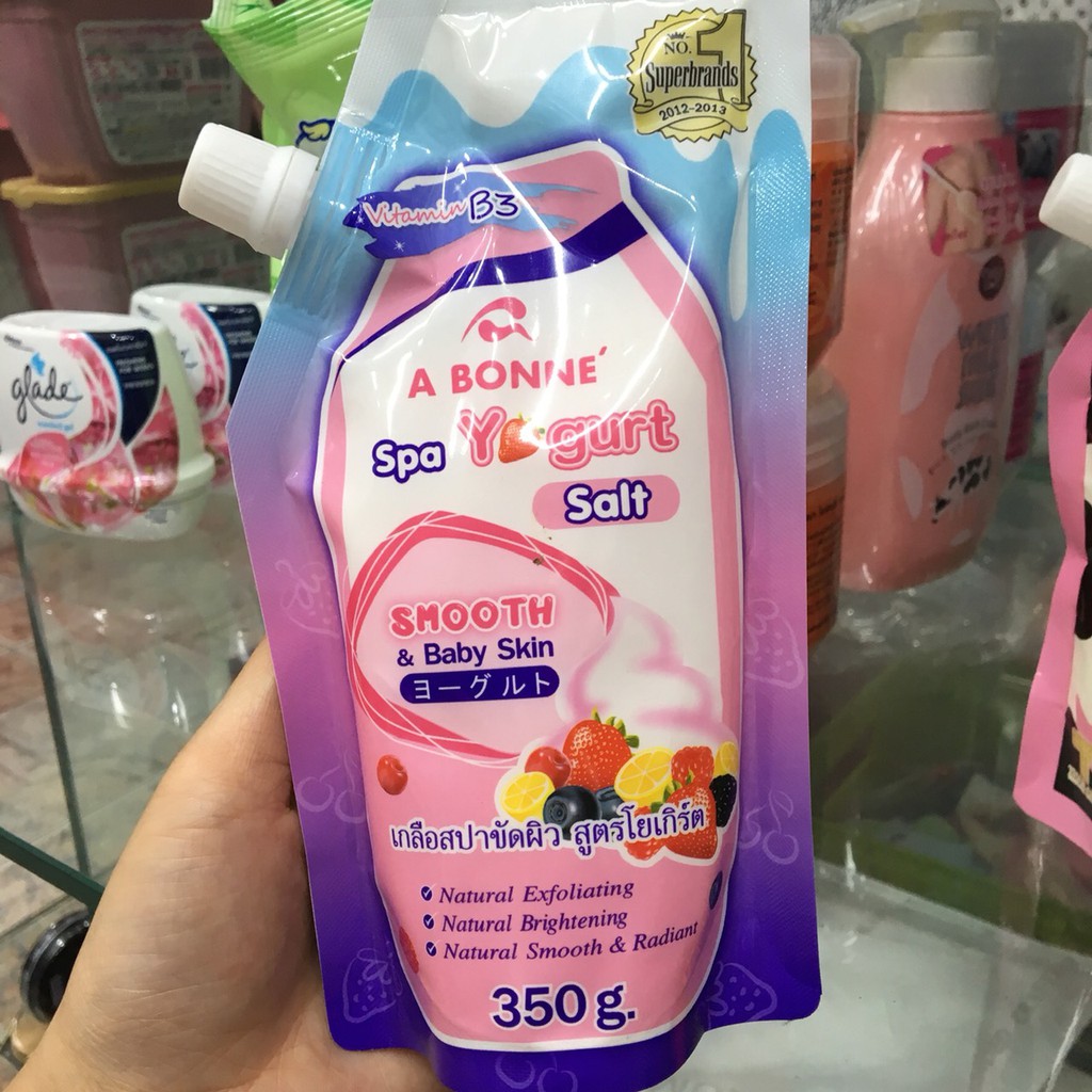 Muối Tắm Sữa Bò Tẩy Tế Bào Chết A Bonne Spa Milk Salt 350g, Muối Tắm Thái Lan - Huongthao28 - ST29