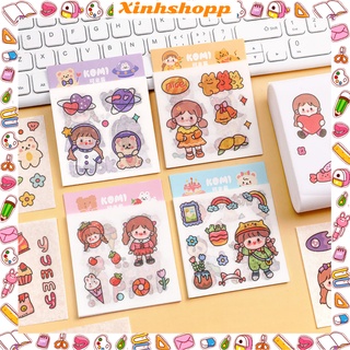 Set 12 tấm hình dán sticker bé gái