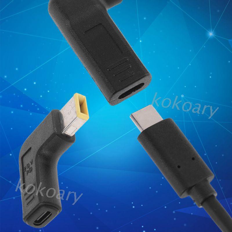 POWER Bộ Chuyển Đổi Nguồn Kok Type-C Female Sang Square Dc Male Pd Cho Le-Novo Thinkpad