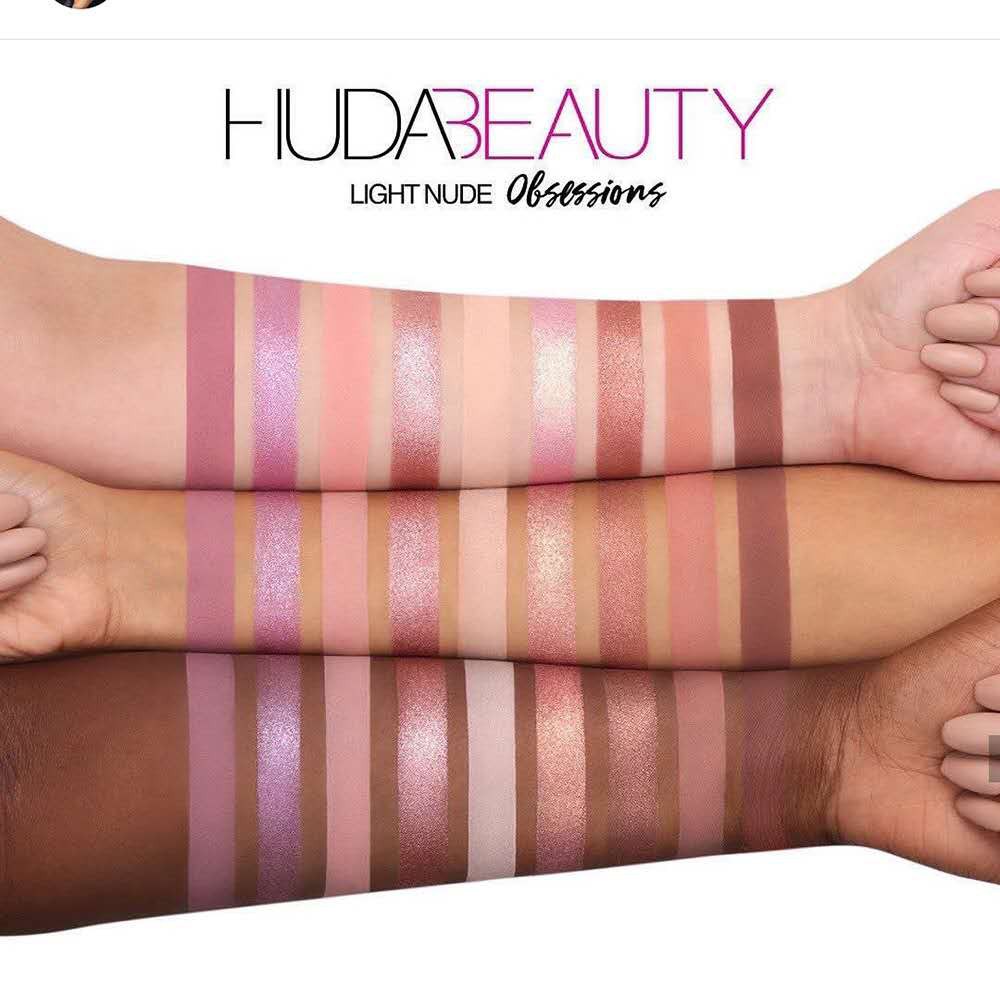 Bảng Phấn Mắt 9 Màu Nude Sắc Nude Sáng Huda