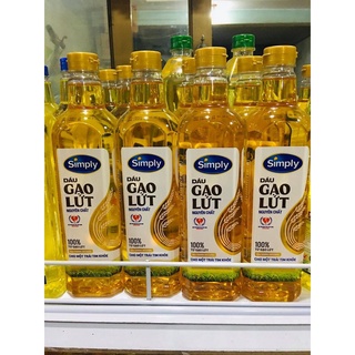 Dầu gạo lứt Simply 1L