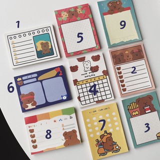 Giấy note gấu nâu cute