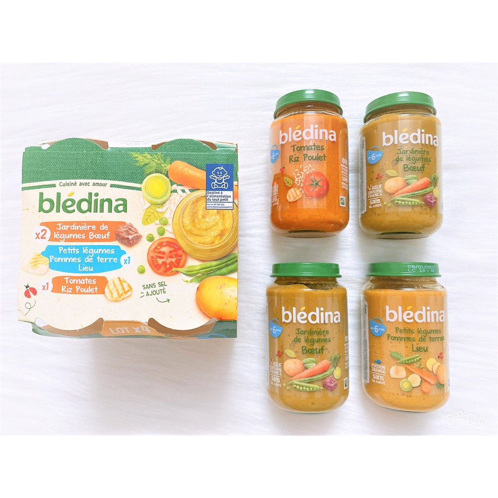 Hũ dinh dưỡng Bledina 200g - Đồ ăn dặm cho bé 6 tháng. Date 1/2022 - Sweet Baby House