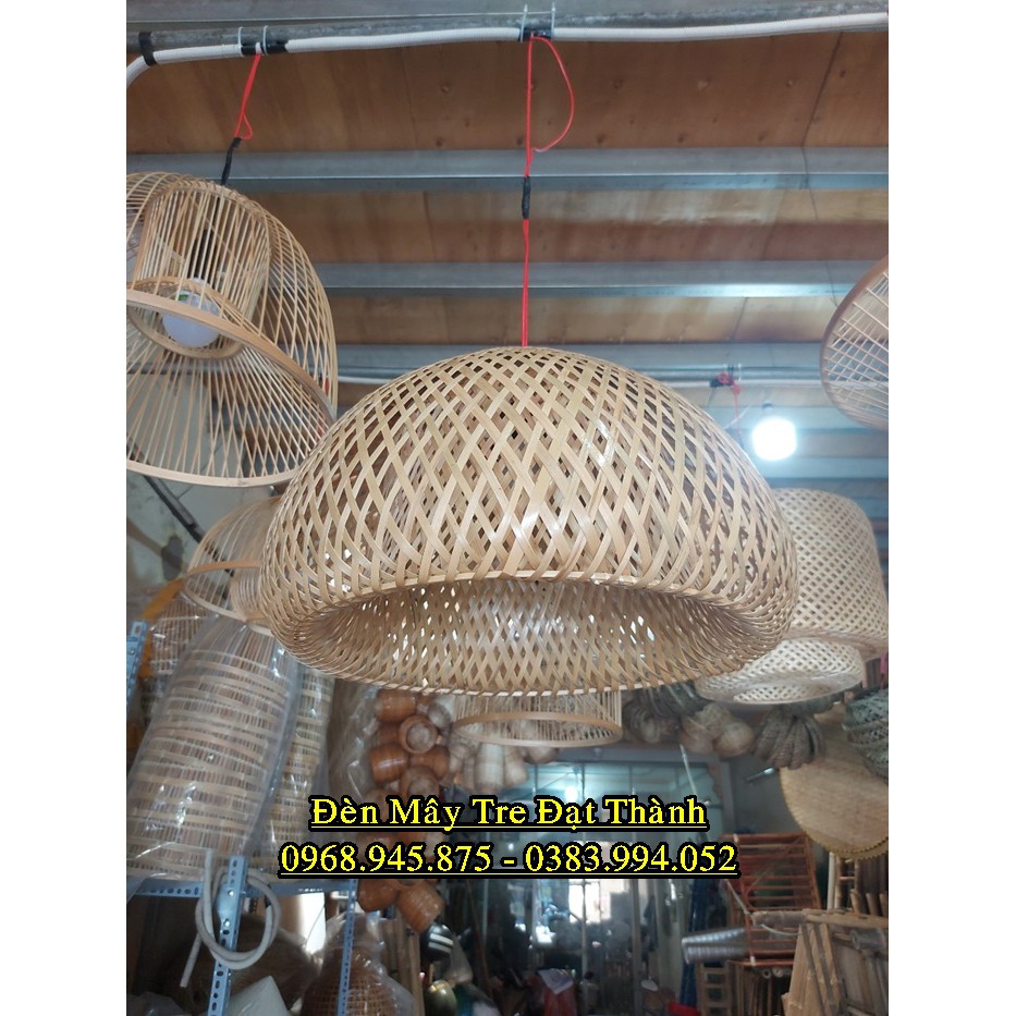 Đèn Lồng Mây Tre 2 Lớp - Đèn Mây Tre Trang Trí