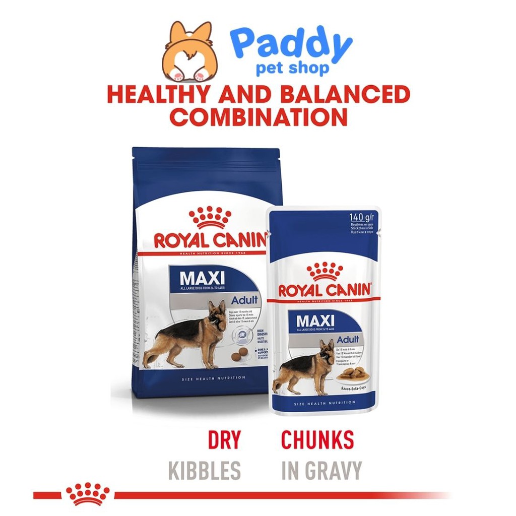 [Mã 229FMCGSALE giảm 8% đơn 500K] [1kg] Royal Canin Maxi Adult hạt cho chó trưởng thành giống lớn 26-44kg