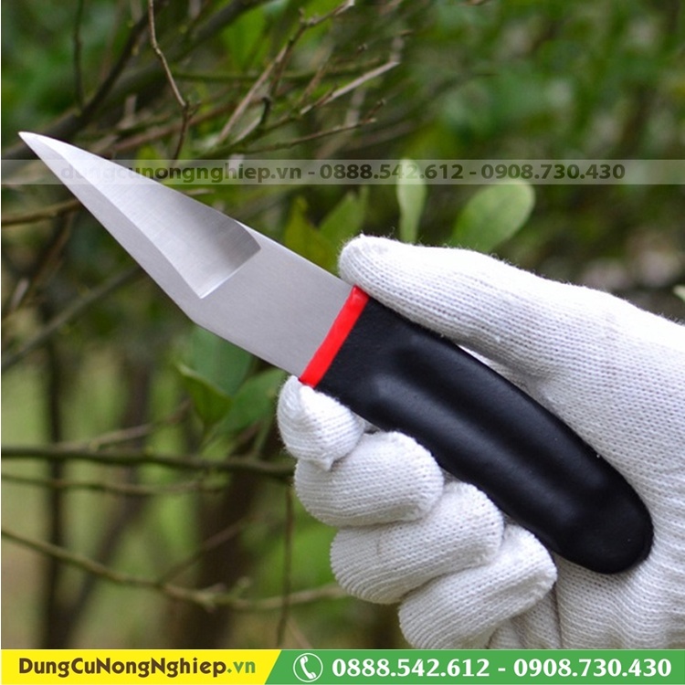 Dao cắt ghép cán đen dùng gọt cắt đoạn ghép mắt ghép cây ăn quả hoa kiểng
