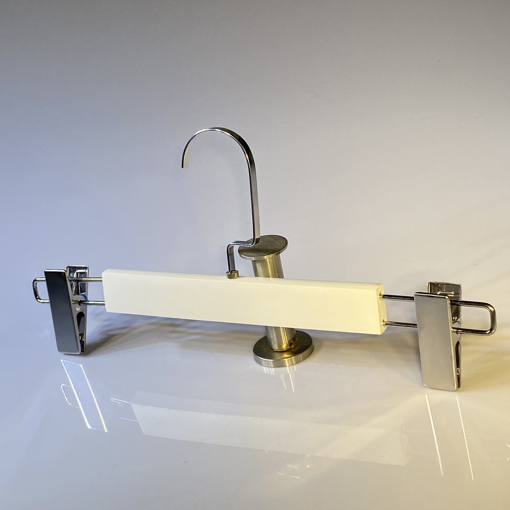 Bộ 5 Móc Kẹp Quần Bằng Gỗ Sơn Trắng Luxury(SPE-5KG-TB-VB10)
