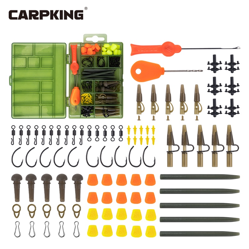Set 100 phụ kiện câu cá CARPKING Kingdom chuyên dụng